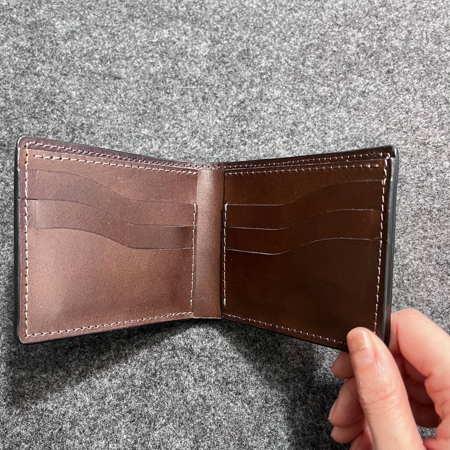 Classic Bifold Beaver Tail Wallet - Tail Shaped