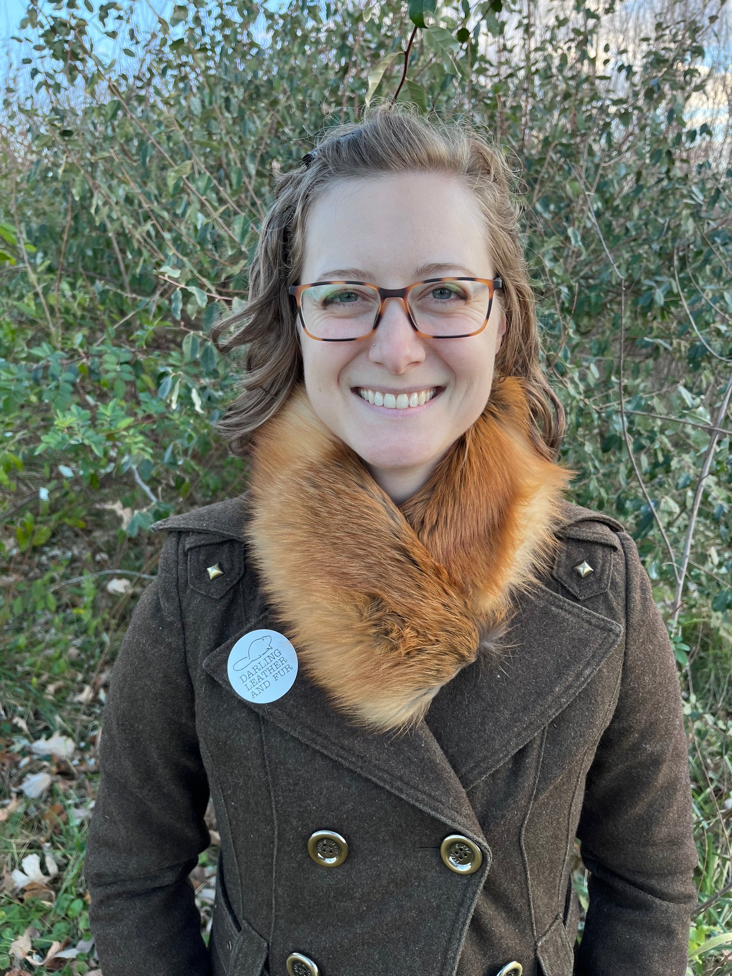 Red Fox and Merino Wool Headband/Neck Warmer