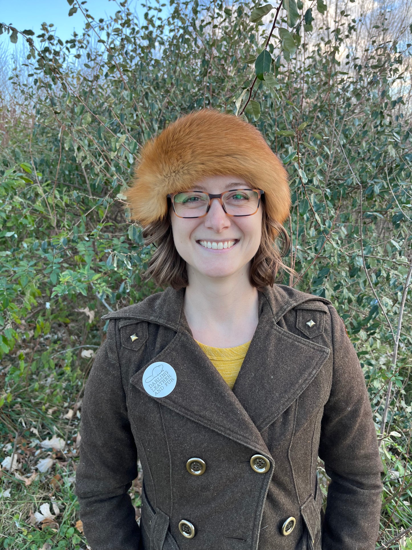 Red Fox and Merino Wool Headband/Neck Warmer