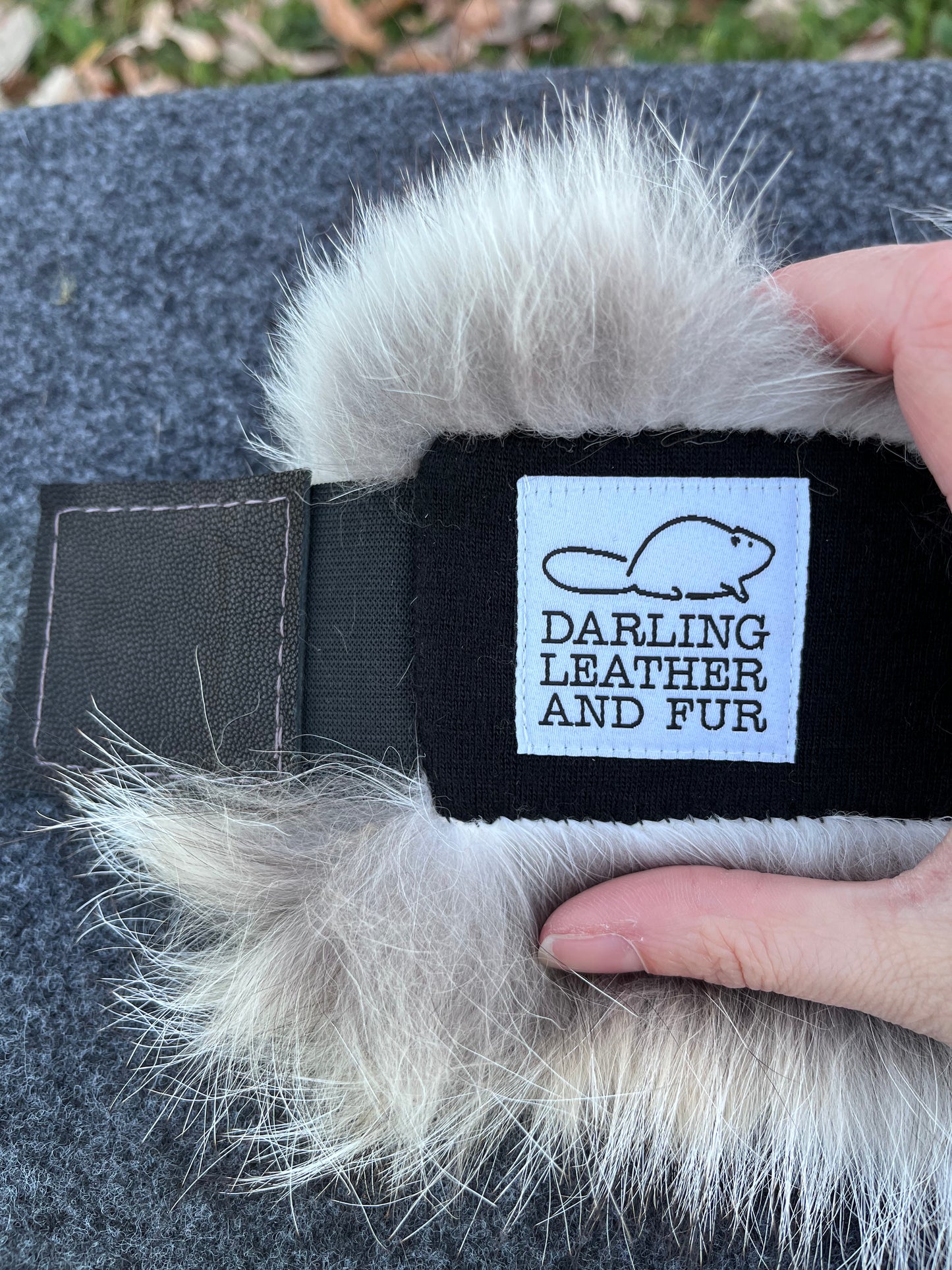 Coyote and Merino Wool Headband/Neck Warmer