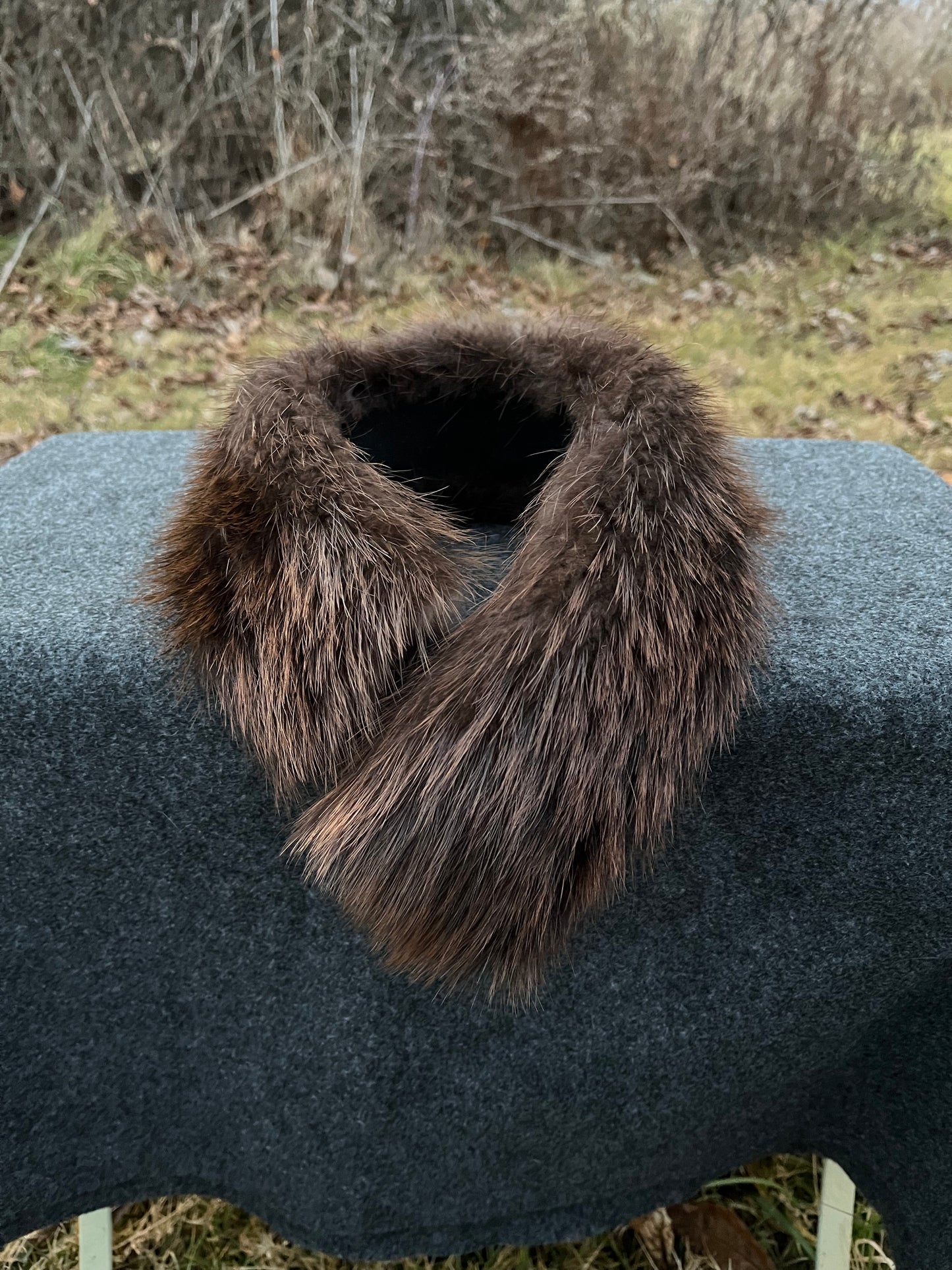 Beaver and Merino Wool Headband/Neck Warmer