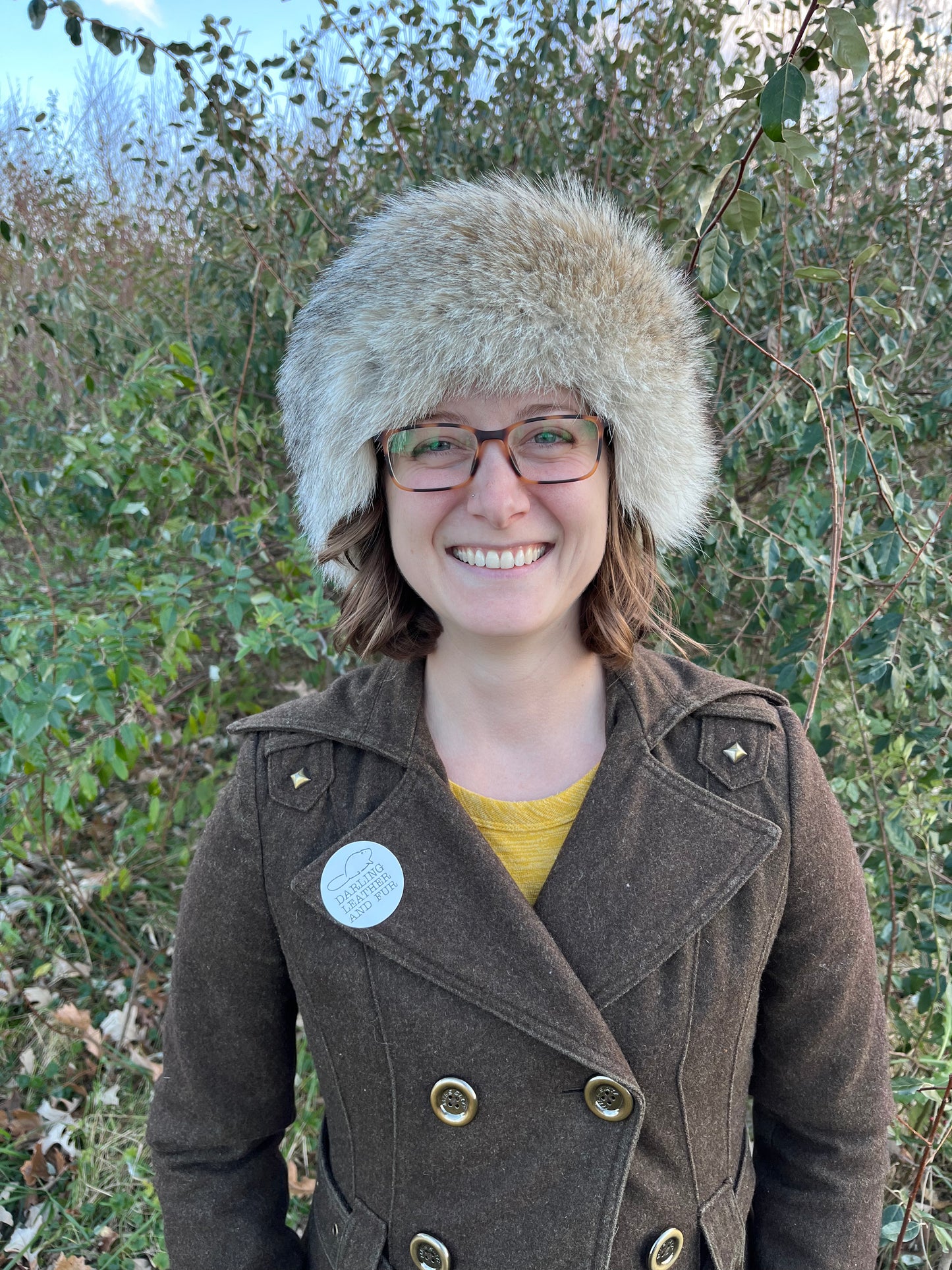 Coyote and Merino Wool Headband/Neck Warmer