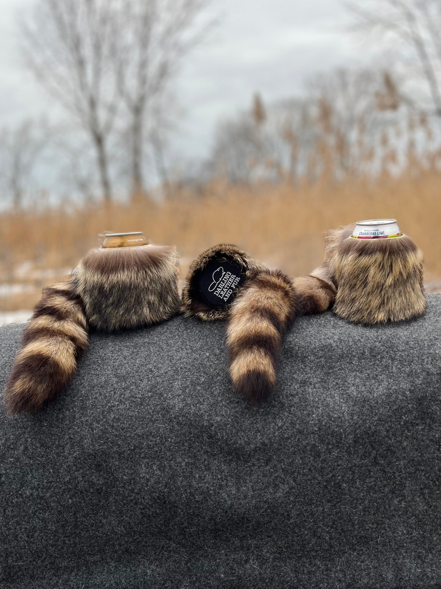 Raccoonzie Raccoon Tail Can Cooler