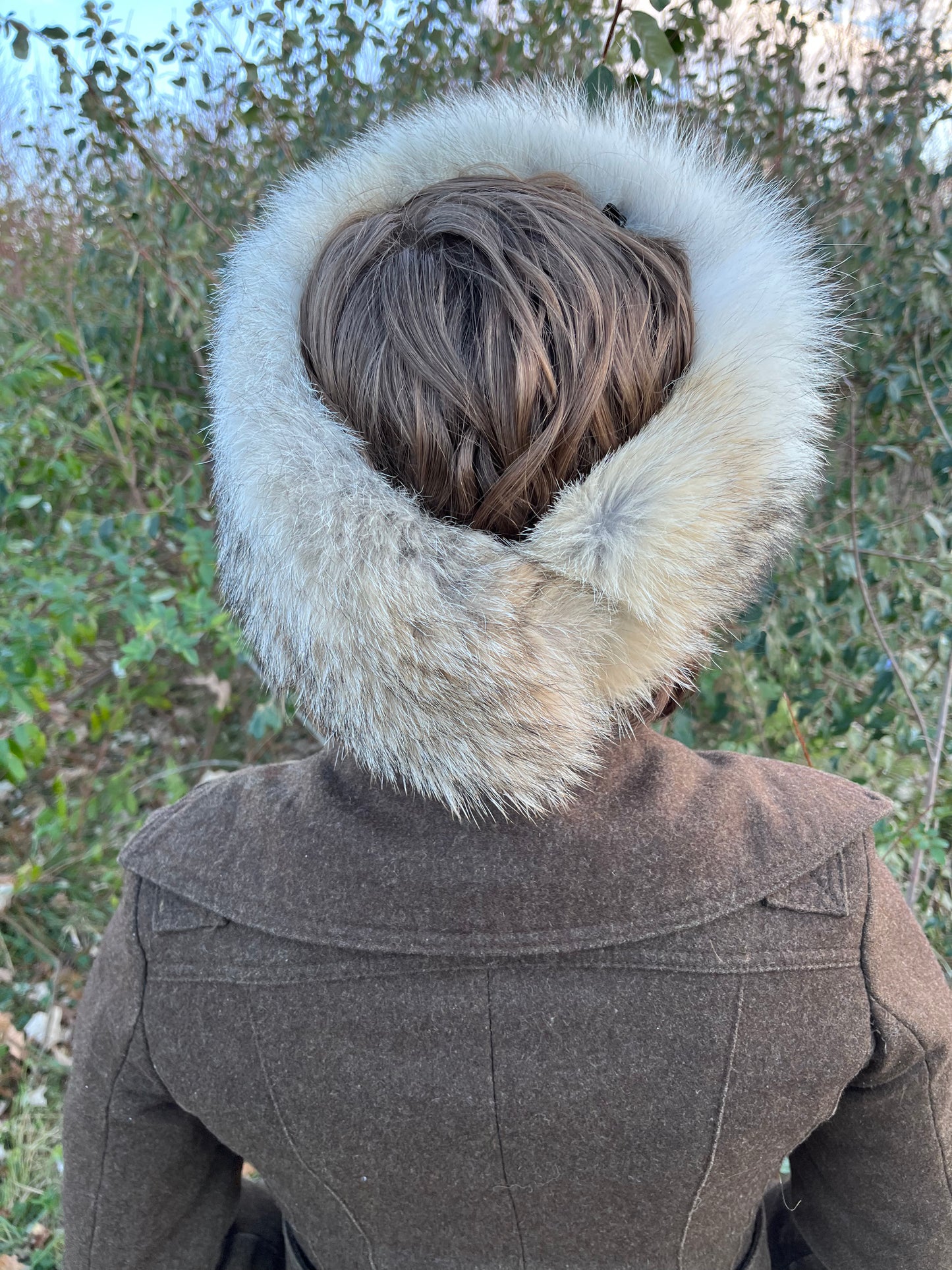 Coyote and Merino Wool Headband/Neck Warmer