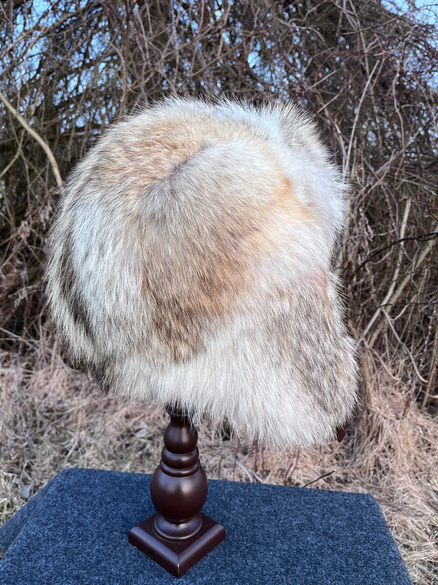 Full Fur Coyote Bomber Hat
