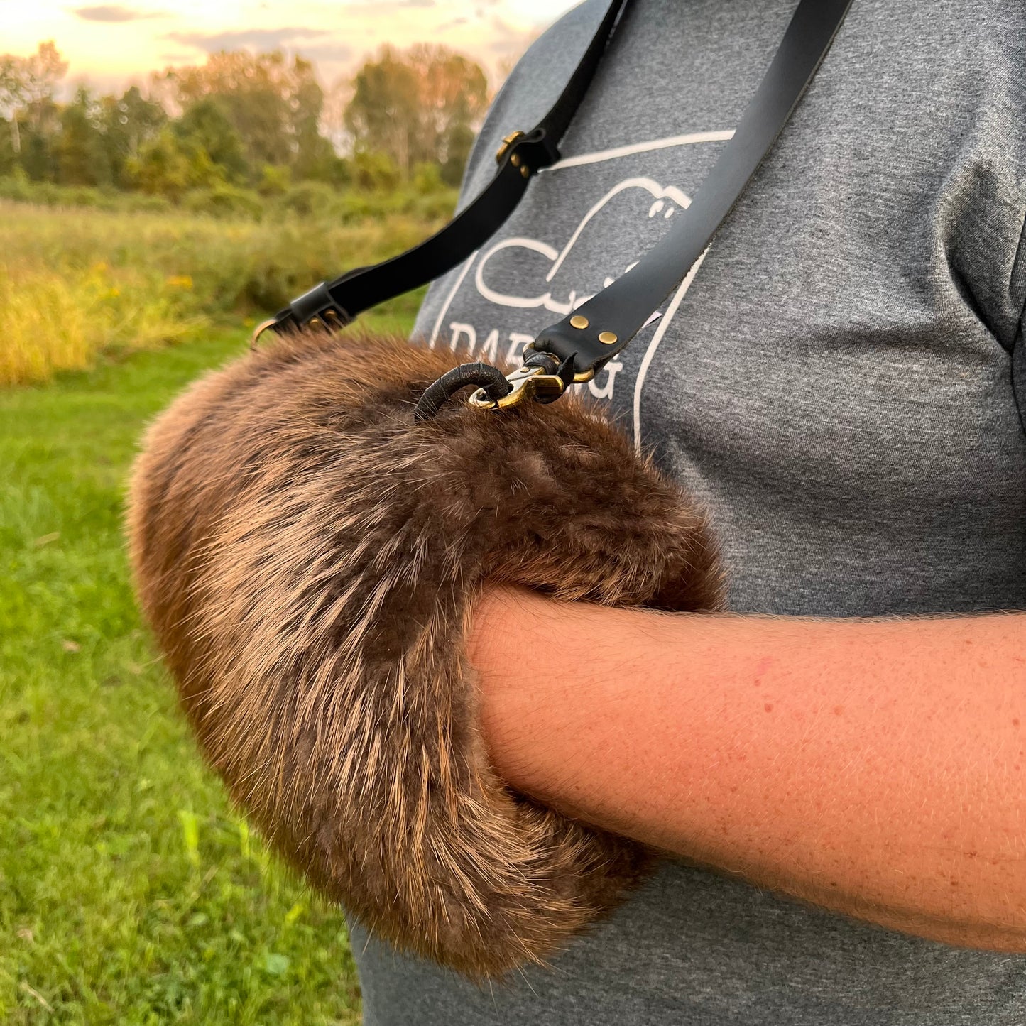 Beaver Fur Hunting Muff