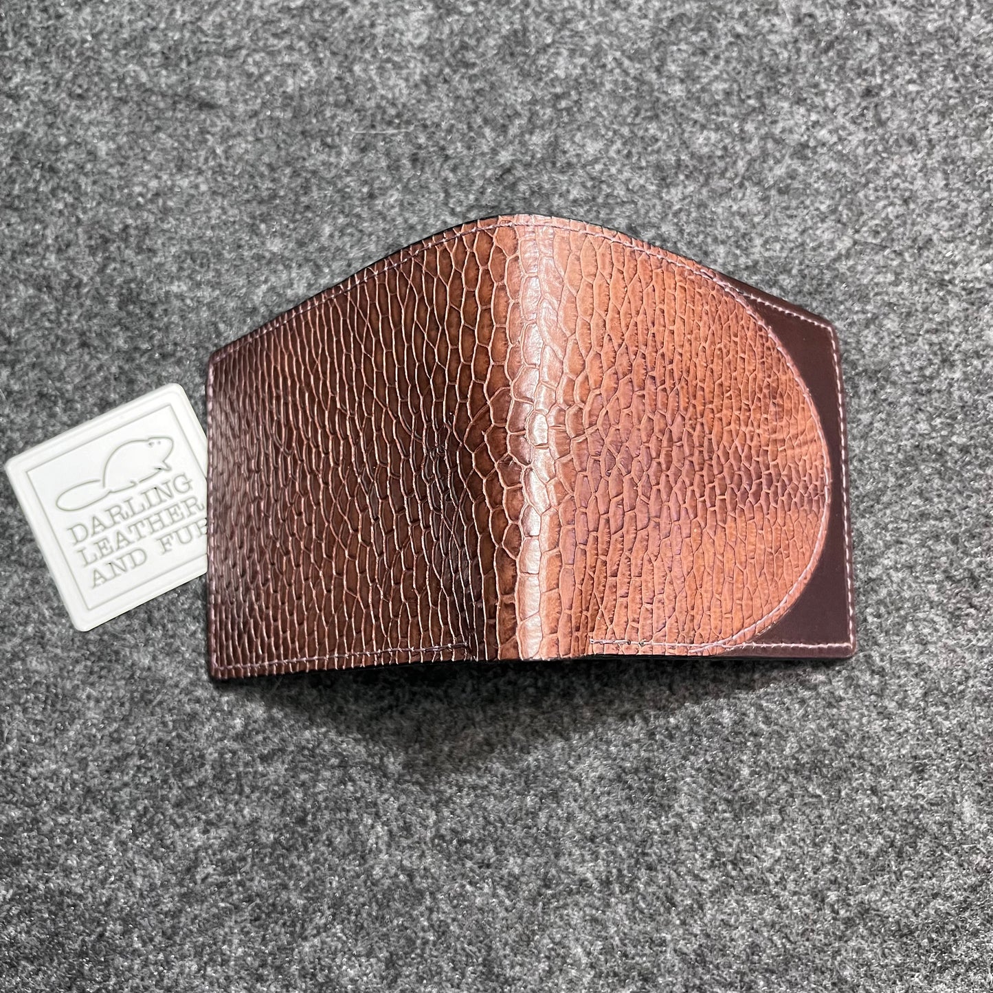 Classic Bifold Beaver Tail Wallet - Tail Shaped