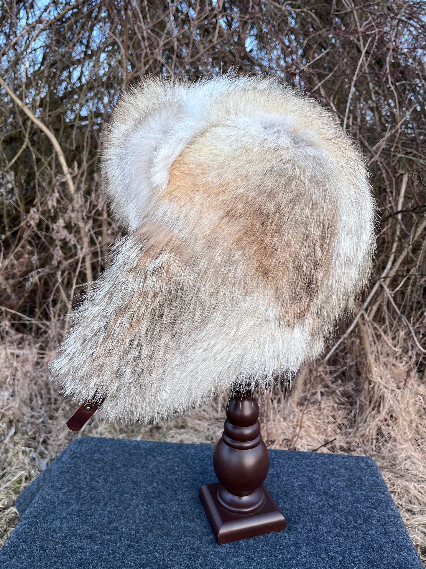 Full Fur Coyote Bomber Hat