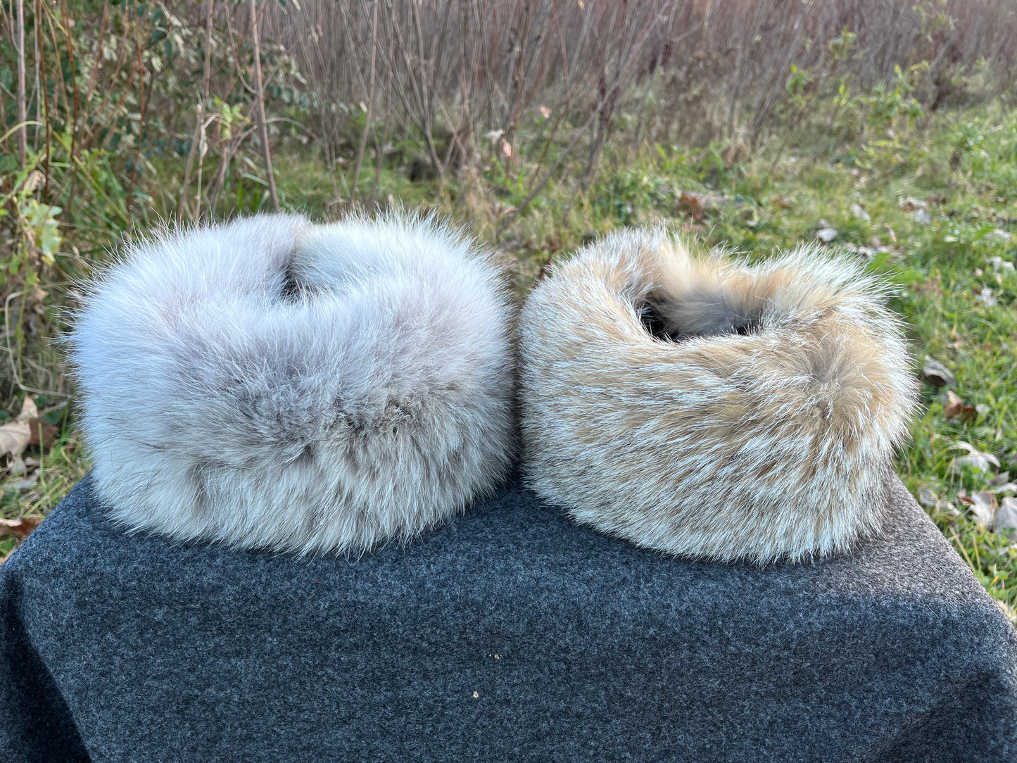 Coyote and Merino Wool Headband/Neck Warmer