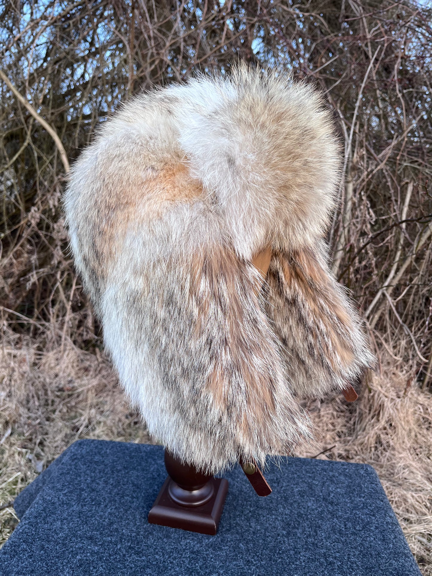 Full Fur Coyote Bomber Hat
