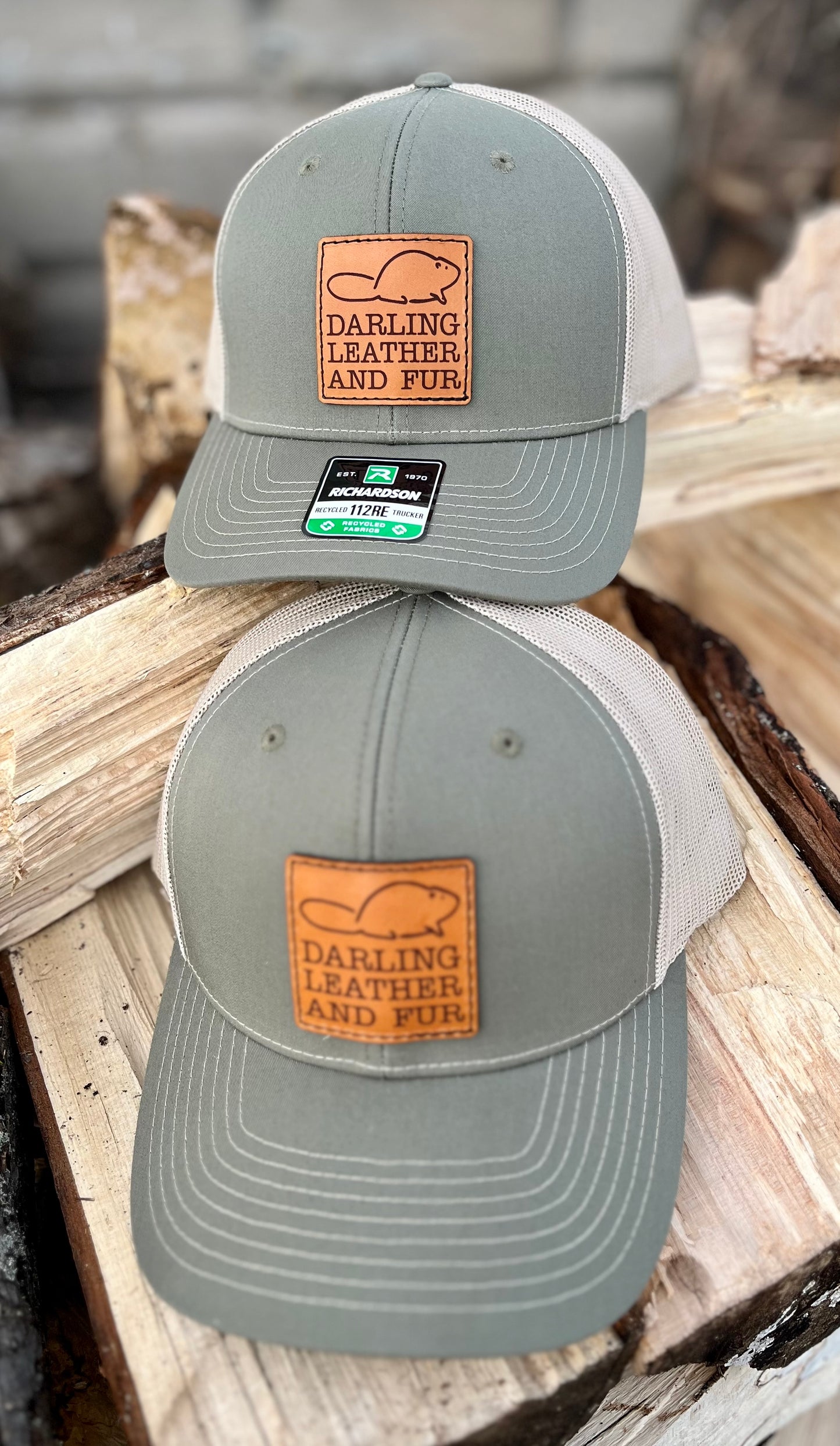 Darling Leather And Fur Baseball Cap