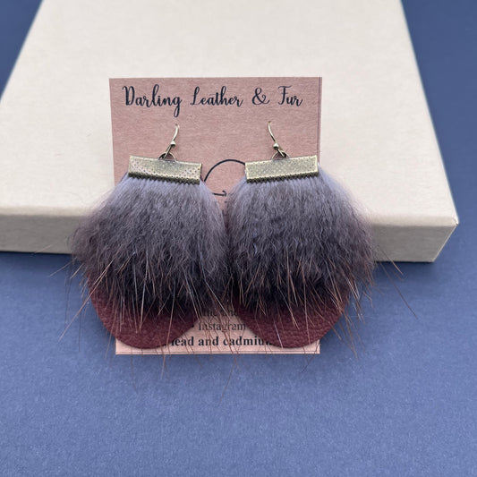 Beaver and Buckskin Earrings