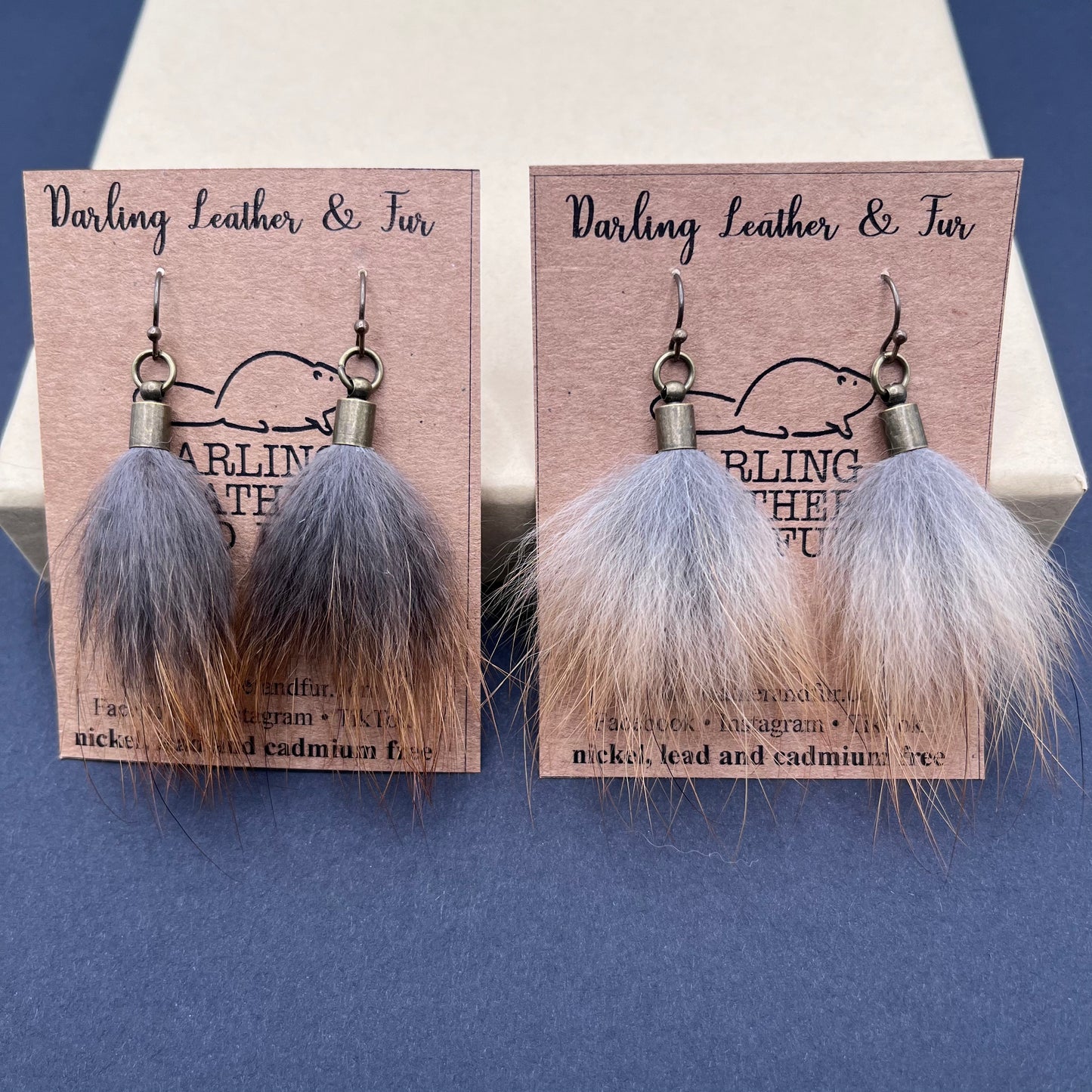 Red Fox Fly Earrings