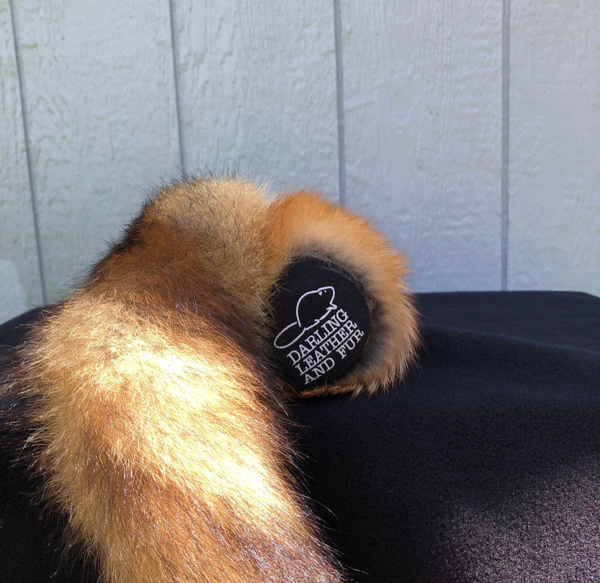 Red Fox Can Cooler with Tail
