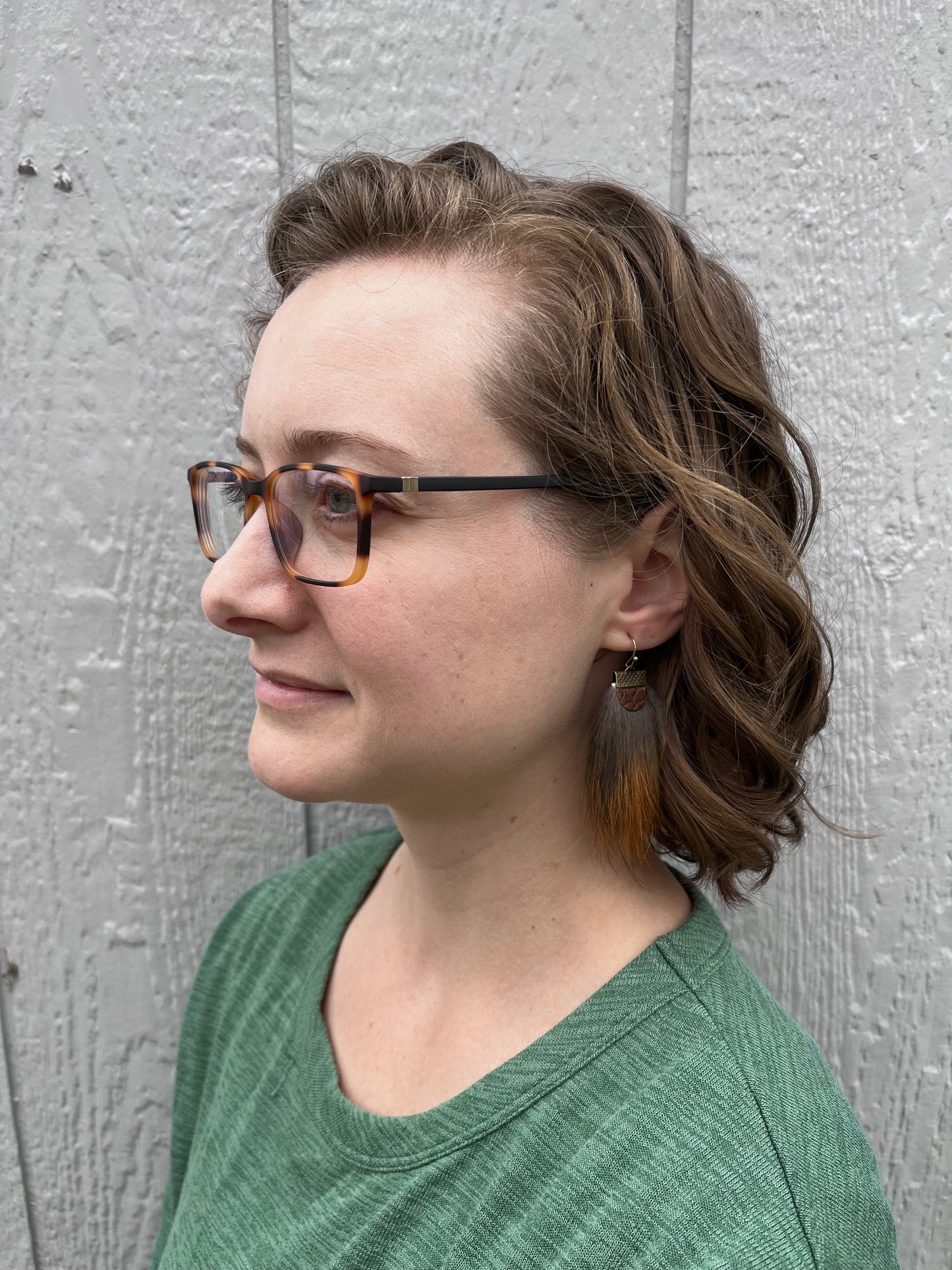 Red Fox and Beaver Tail Earrings