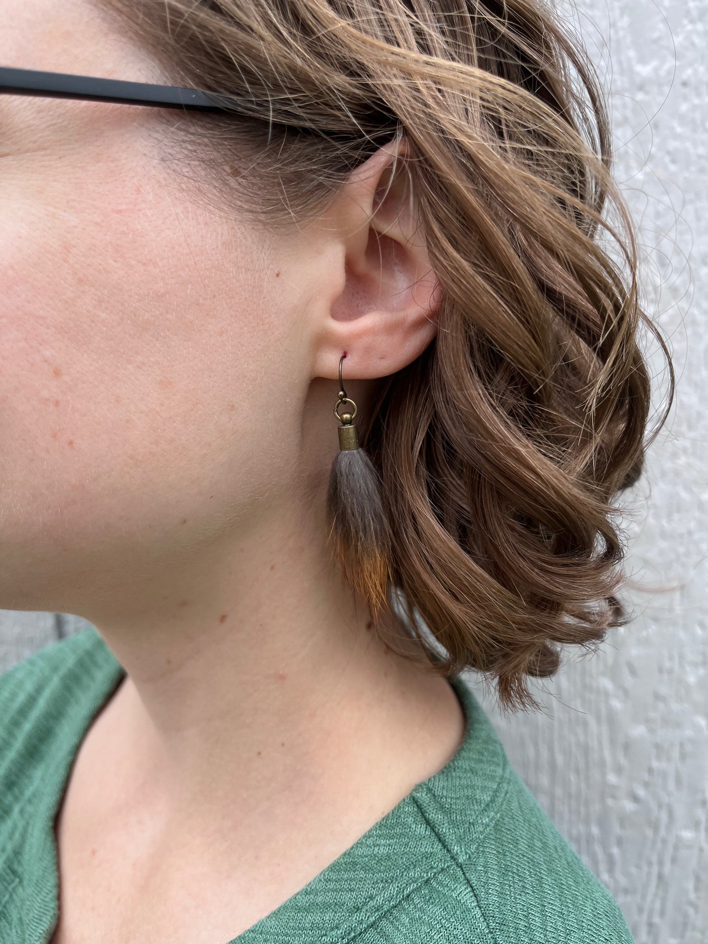 Red Fox Fly Earrings