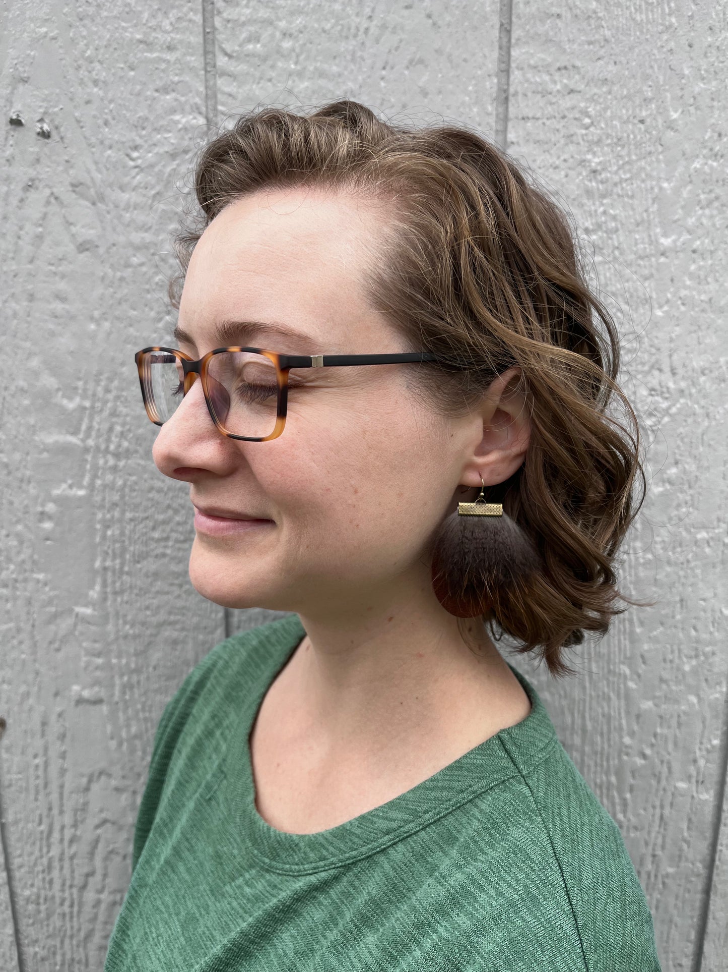 Beaver and Buckskin Earrings