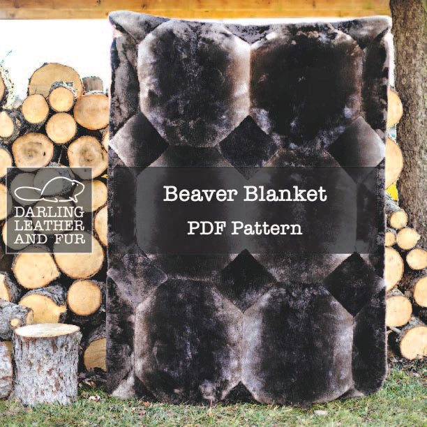 Beaver blanket PDF Pattern. How to make a beaver blanket.