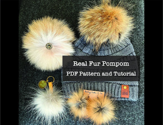 PDF Fur Pompom Sewing Pattern & Tutorial
