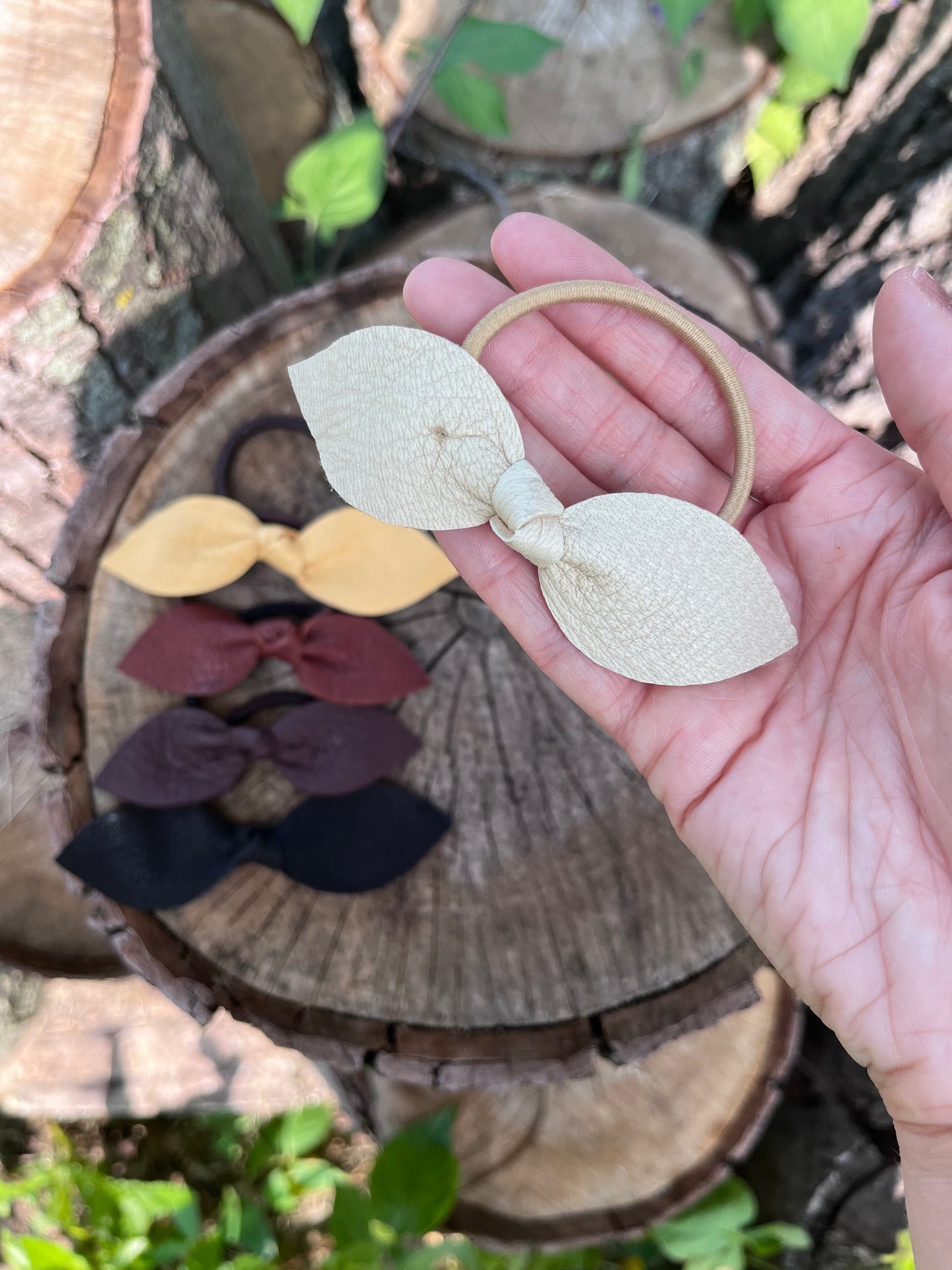 Buckskin Hair Ties - Set of 5