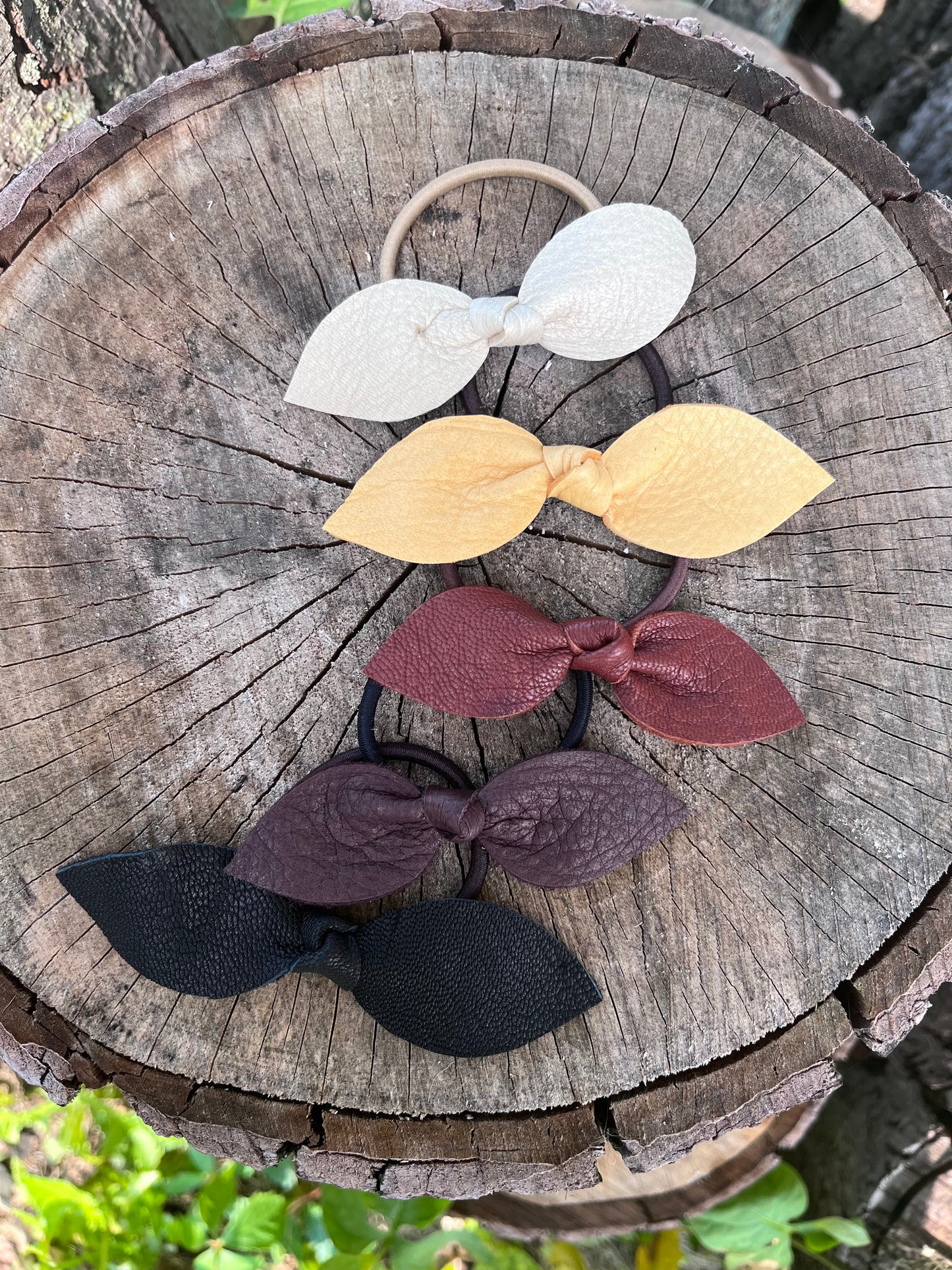 Buckskin Hair Ties - Set of 5