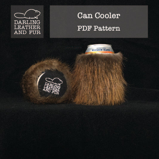 PDF Fur Can Cooler Sewing Pattern