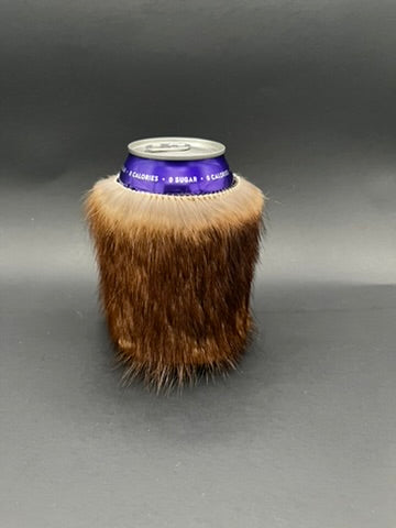 Mink fur Can Cooler