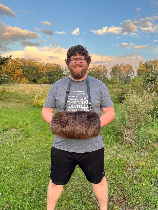 Beaver Fur Hunting Muff