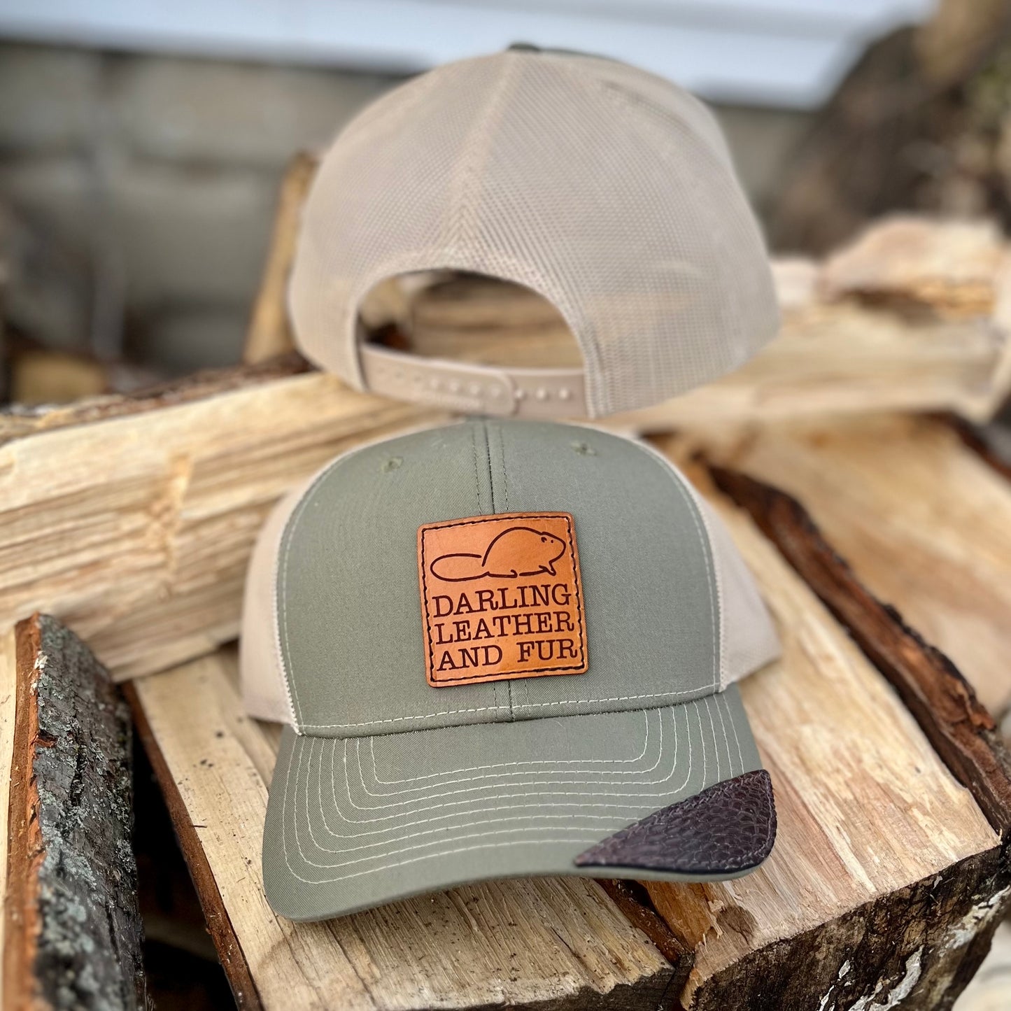 Logo Hat with Beaver Tail Patch
