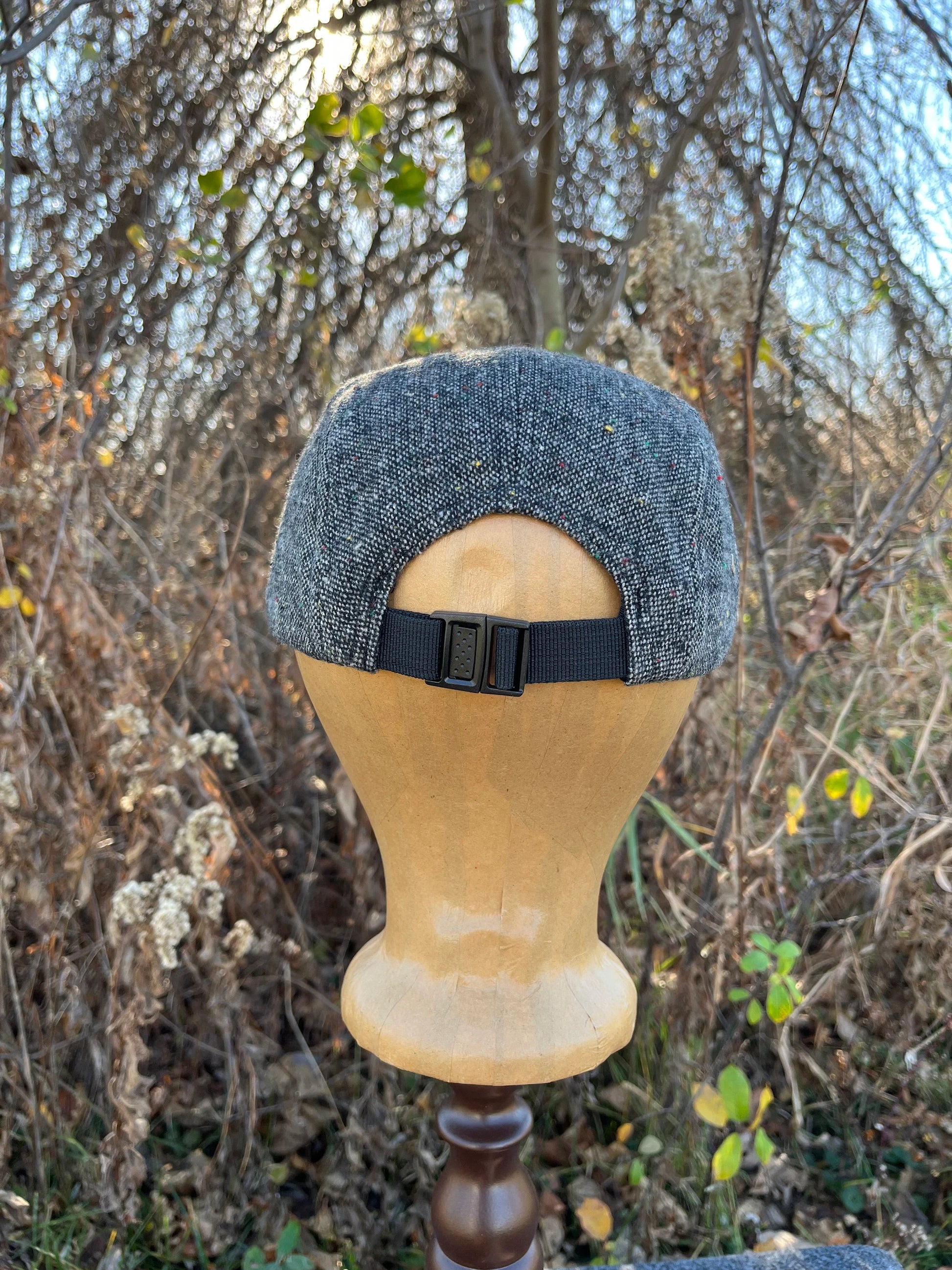 Wool Logo hat with Beavertail Leather Patch – Darling Leather And Fur LLC