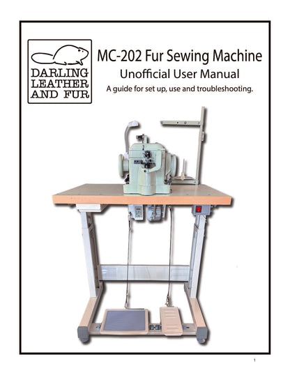 Unofficial User Manual MC-202 Fur Sewing Machine