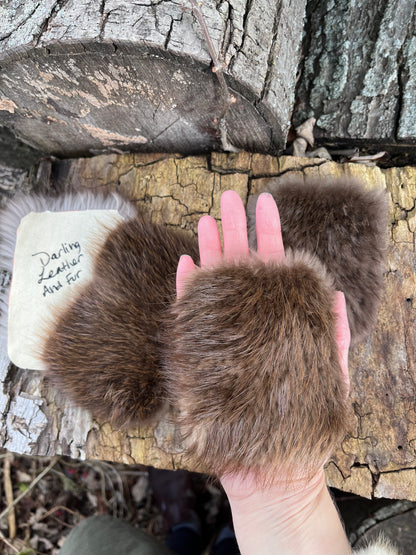 Fur Hand Warmers - Beaver Coyote Red Fox