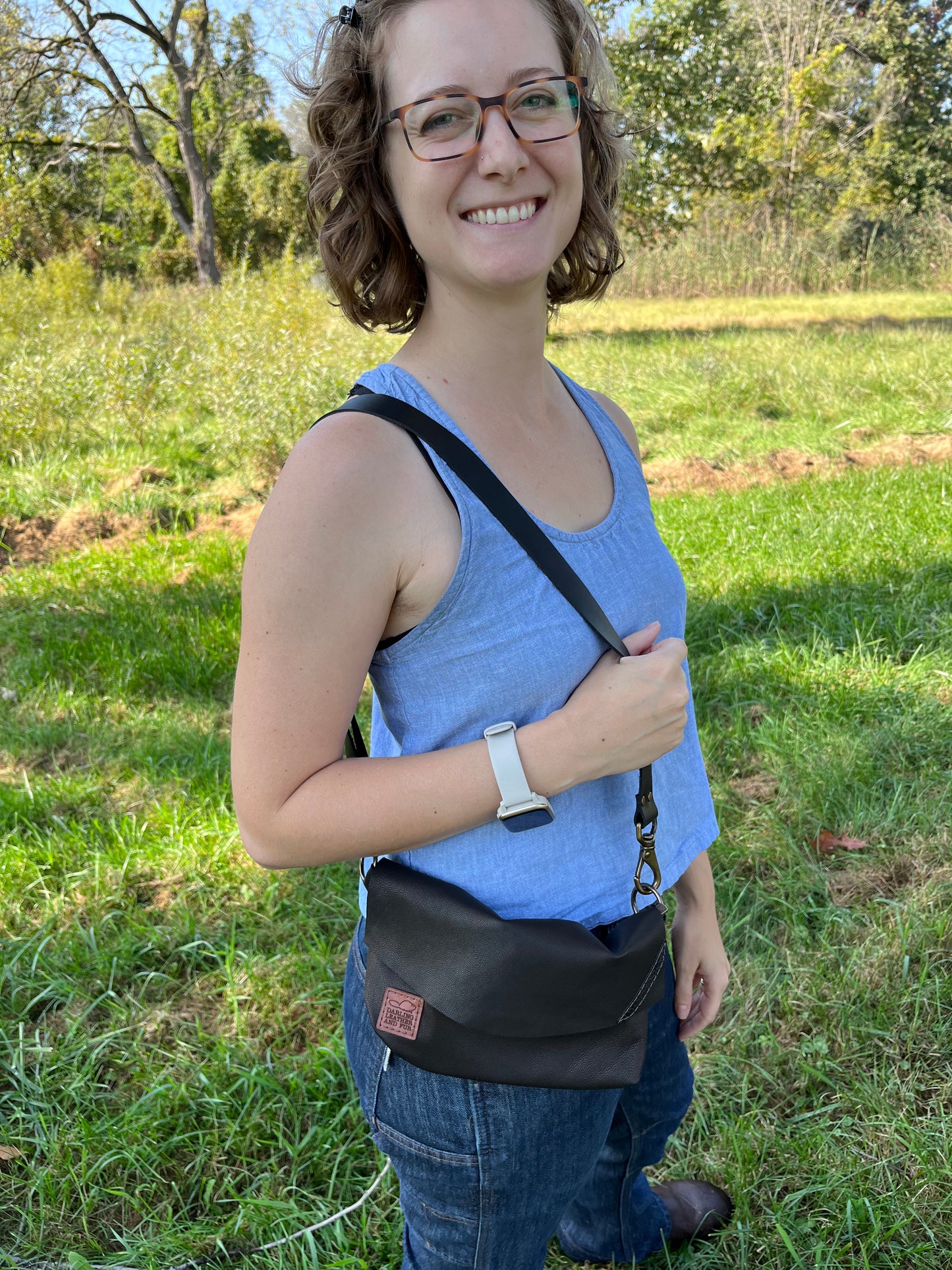 Hip Bag - Buckskin with Beavertail Accent