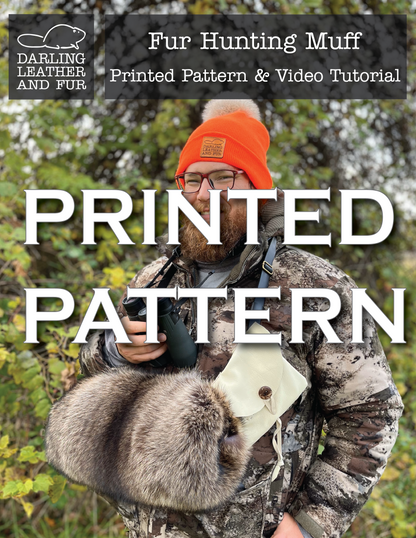 *PRINTED PATTERN* Fur Hunting Muff Pattern & Video Tutorial