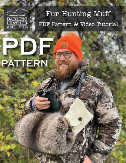 PDF Fur Hunting Muff Pattern & Video Tutorial