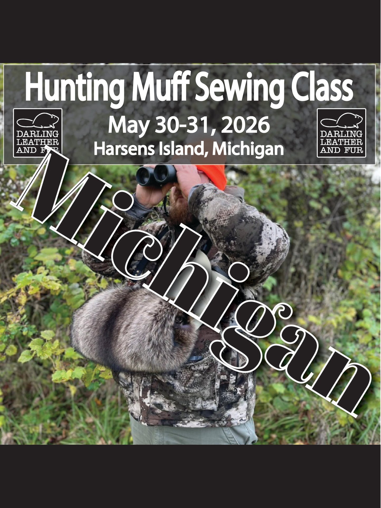 Fur Hunting Muff Sewing Class - In Person 2 Days Long