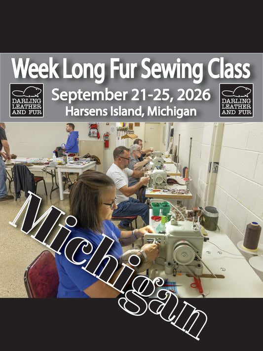 Week Long Fur Sewing Class - In Person 5 Days