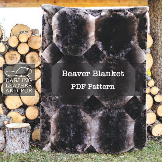 Beaver blanket PDF Pattern. How to make a beaver blanket.