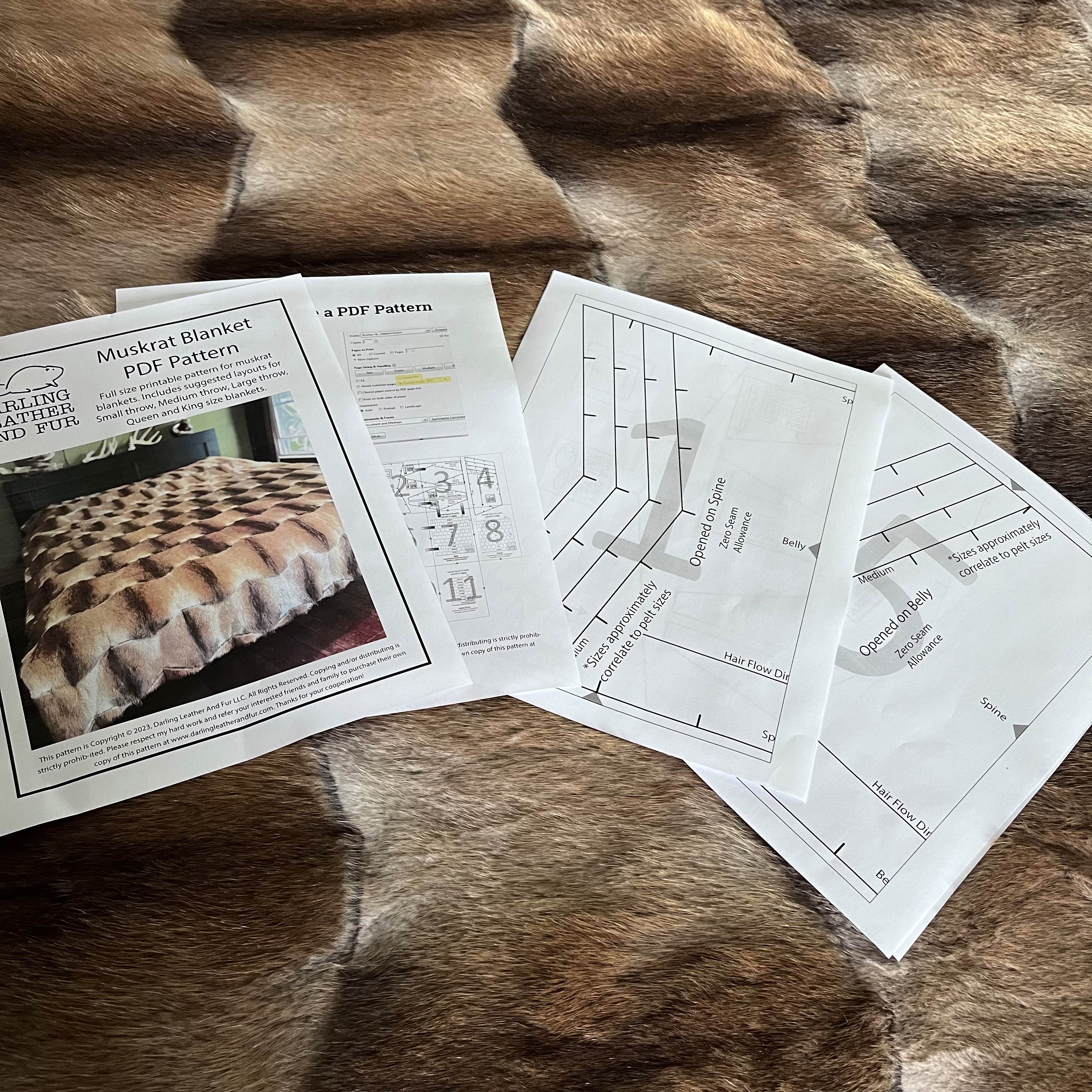 Fur Tuft Pattern Fur Sewing Patterns & Tutorials – Darling Leather And Fur LLC