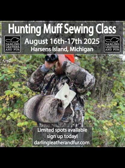 Fur Hunting Muff Sewing Class - In Person 2 Days Long