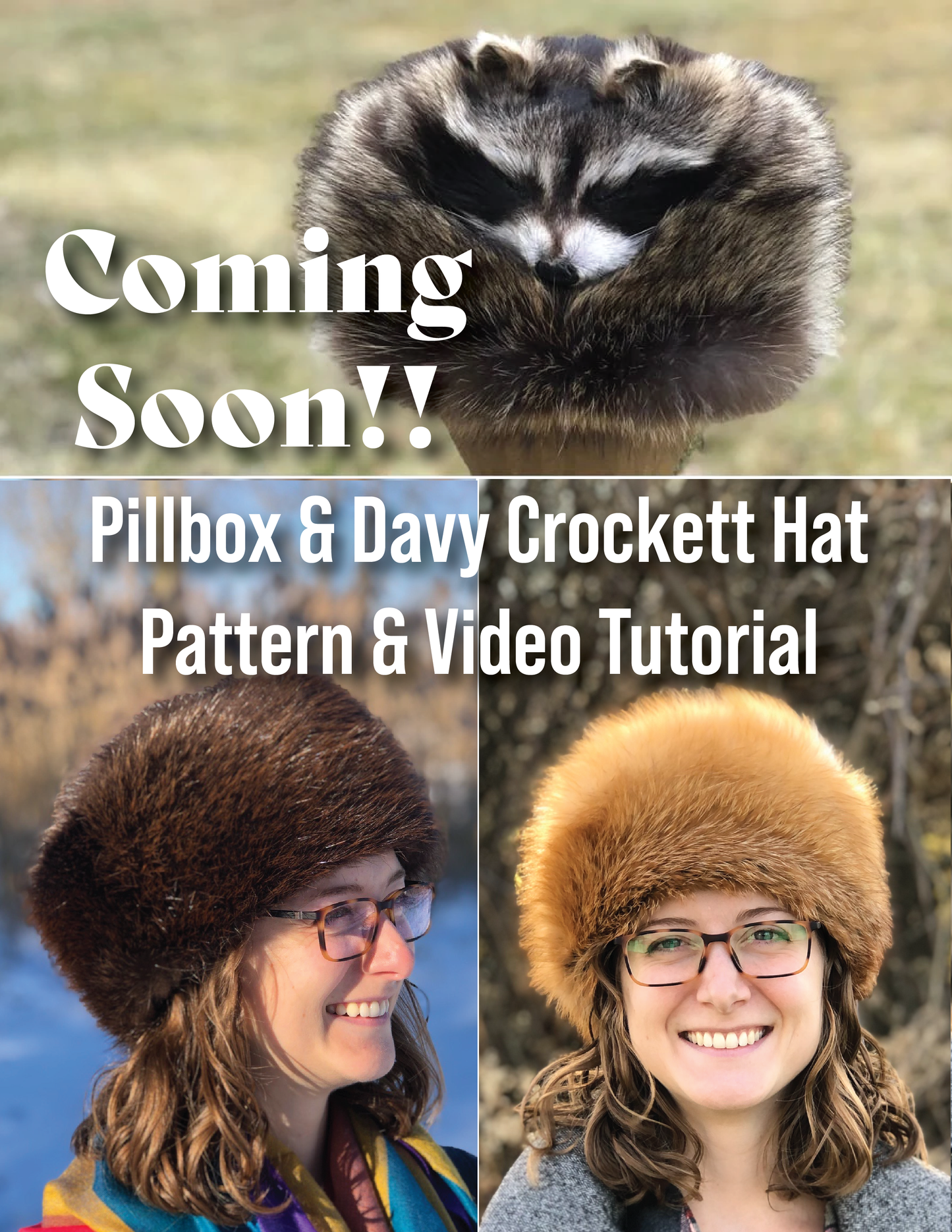 Pillbox & Davy Crockett Hat Pattern & Video Tutorial