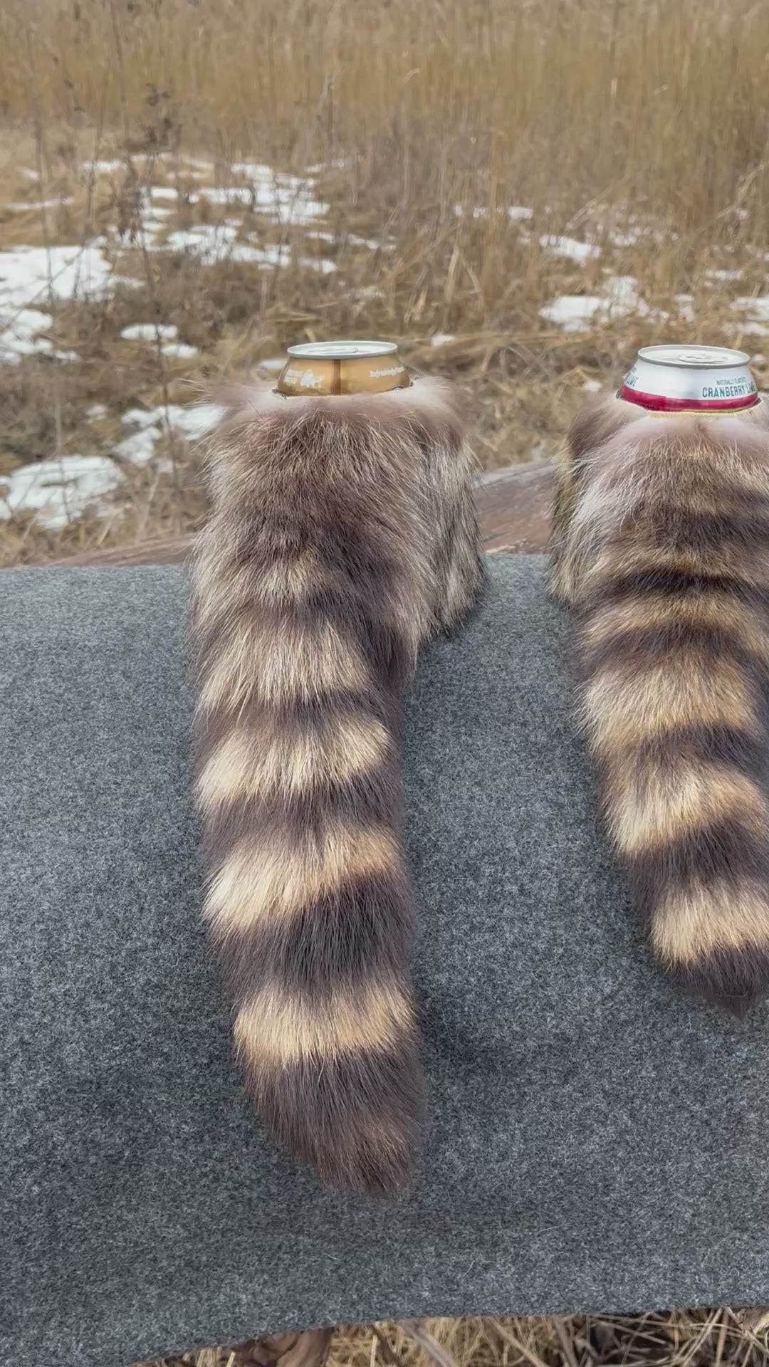 Raccoonzie Raccoon Tail Can Cooler – Darling Leather And Fur LLC
