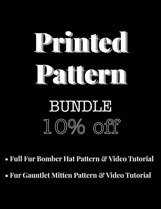 PRINTED PATTERN Bundle: Hat and Mittens