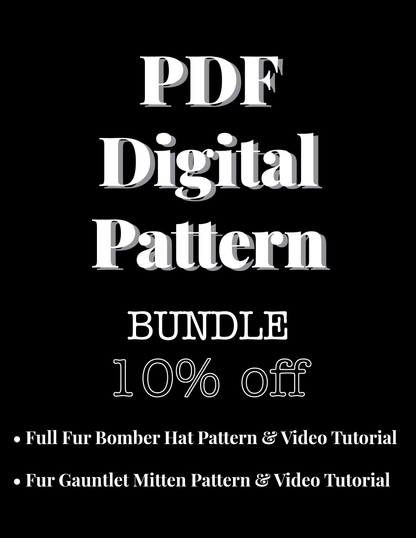 PDF Digital Pattern Bundle: Hat and Mittens