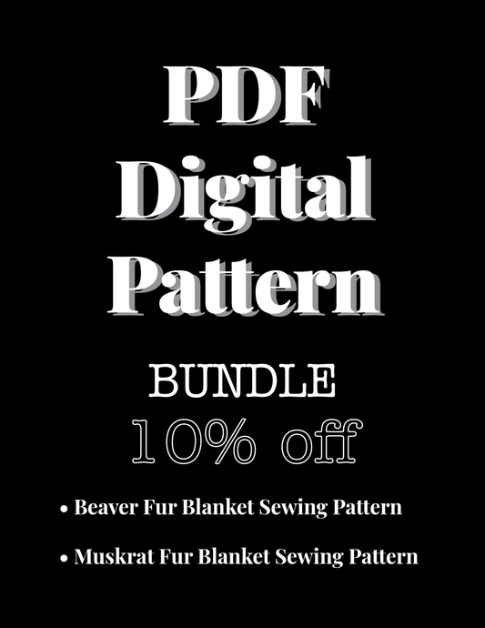 PDF Digital Pattern Bundle: Beaver Blanket, Muskrat Blanket