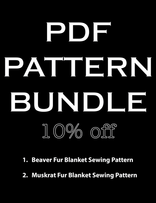 PDF Digital Pattern Bundle: Beaver Blanket, Muskrat Blanket