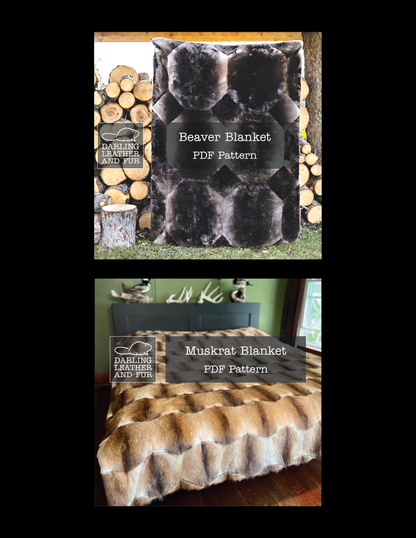 PDF Digital Pattern Bundle: Beaver Blanket, Muskrat Blanket